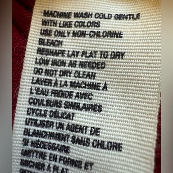 Free People Women’s Hello Lover Dress Tunic Top Size Small Red Ruched Fall - Picture 9 of 12